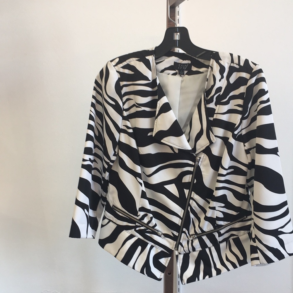 Black and white jacket